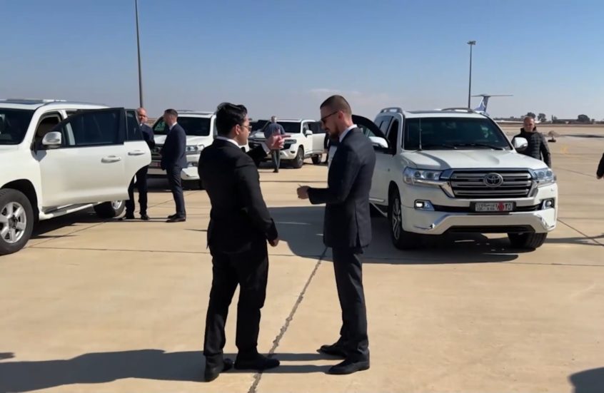 مشاهد لوصول الوفد الروسي إلى دمشق