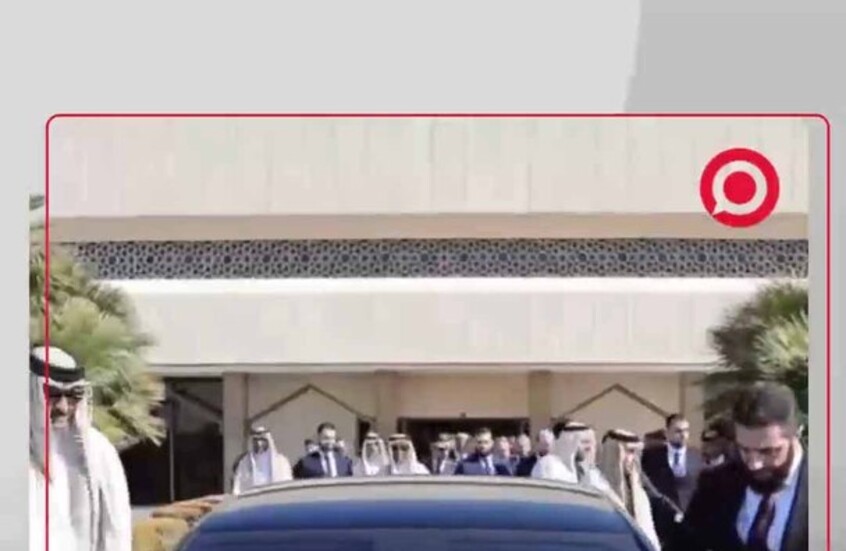 الشرع يقود سيارته رفقة أمير قطر