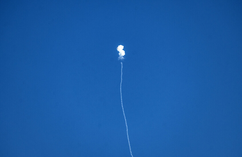 الجيش الإسرائيلي: إطلاق صاروخ اعتراضي نحو هدف جوي تم  رصده من لبنان