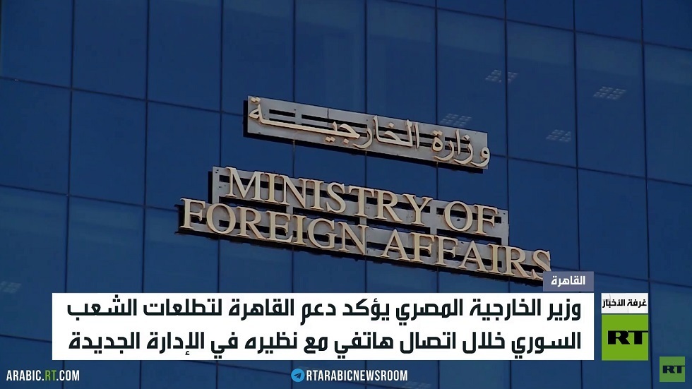اتصال هاتفي بين وزيري خارجية مصر وسوريا