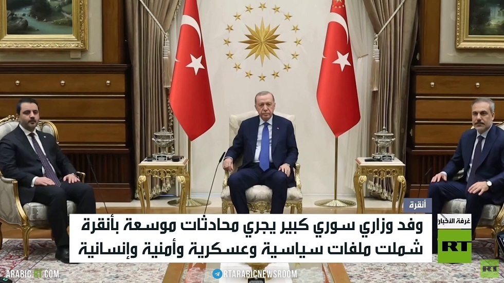 أردوغان للشيباني: ندعم جهود إعمار سوريا