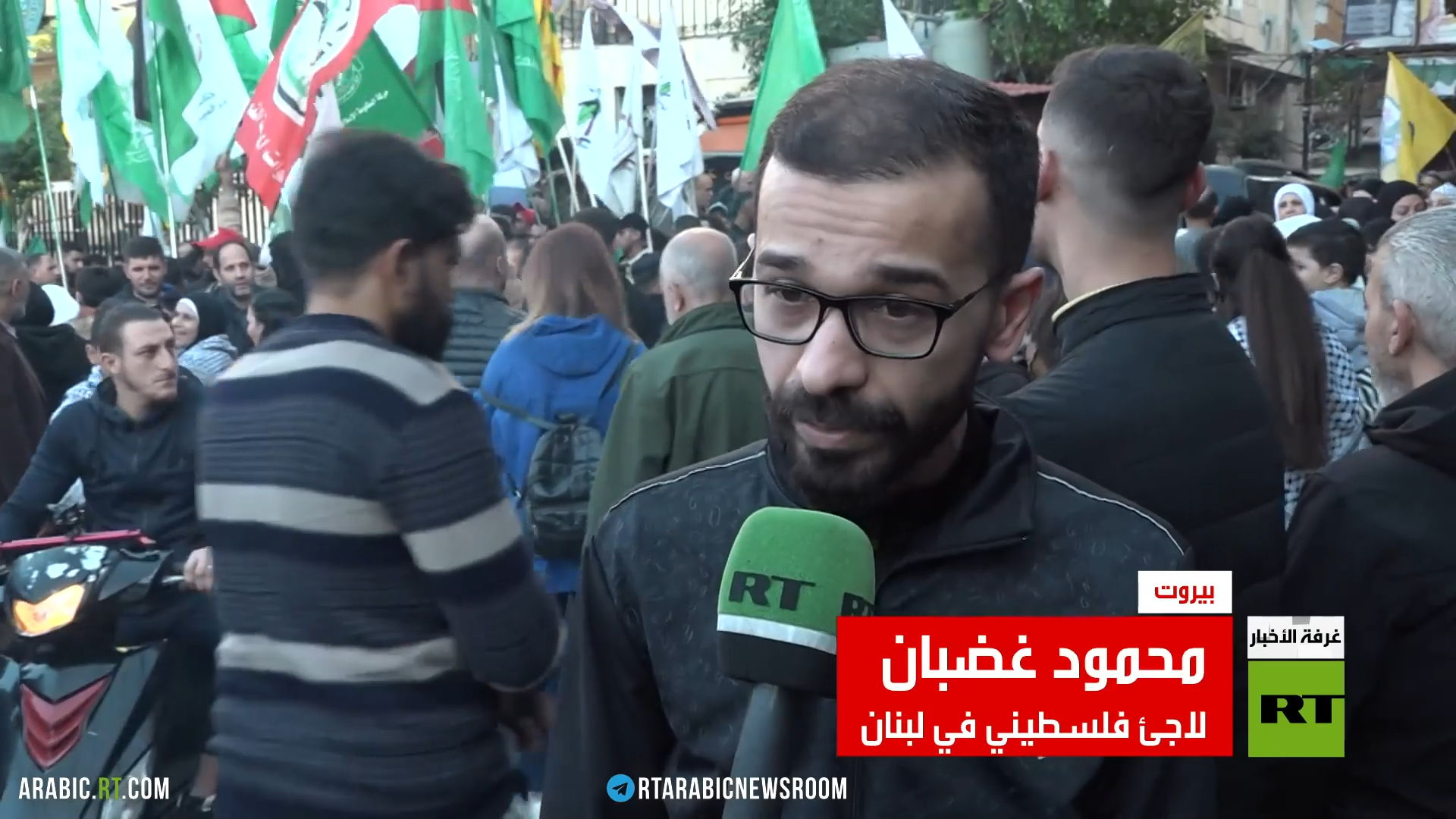 برج البراجنة.. احتفال بوقف النار في غزة
