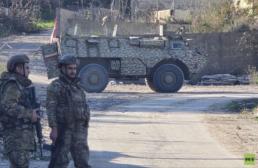 الجيش اللبناني ينتشر في بلدة الطيبة بعد انسحاب إسرائيل