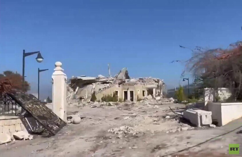 دمار هائل في بلدة الطيبة جنوب لبنان