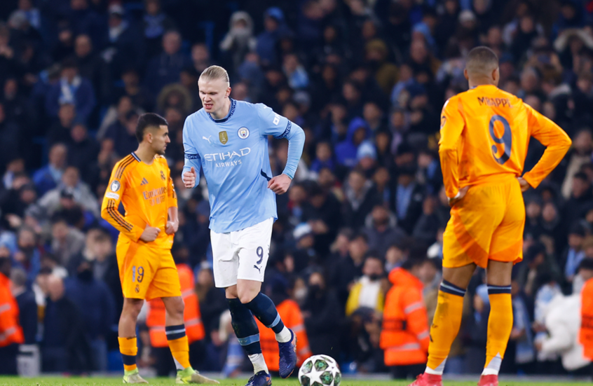 هالاند ودي بروين خارج تشكيلة مانشستر سيتي الأساسية لمواجهة ريال مدريد