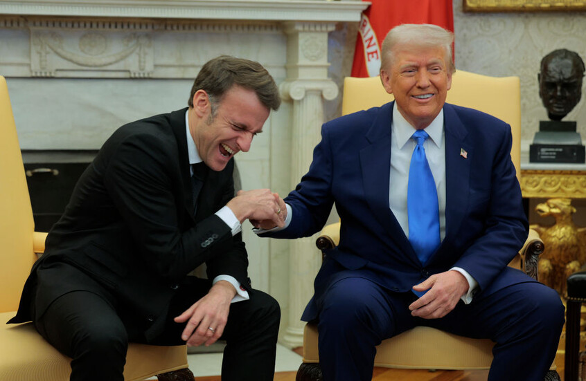 ترامب مازحا: ماكرون خدعني! (فيديو)