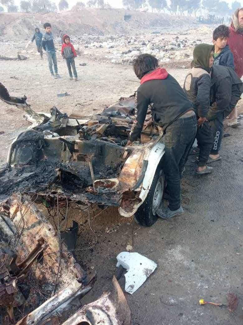 جميعهم من النساء.. قتلى وجرحى بتفجير سيارة في منبج شرقي حلب +الصور