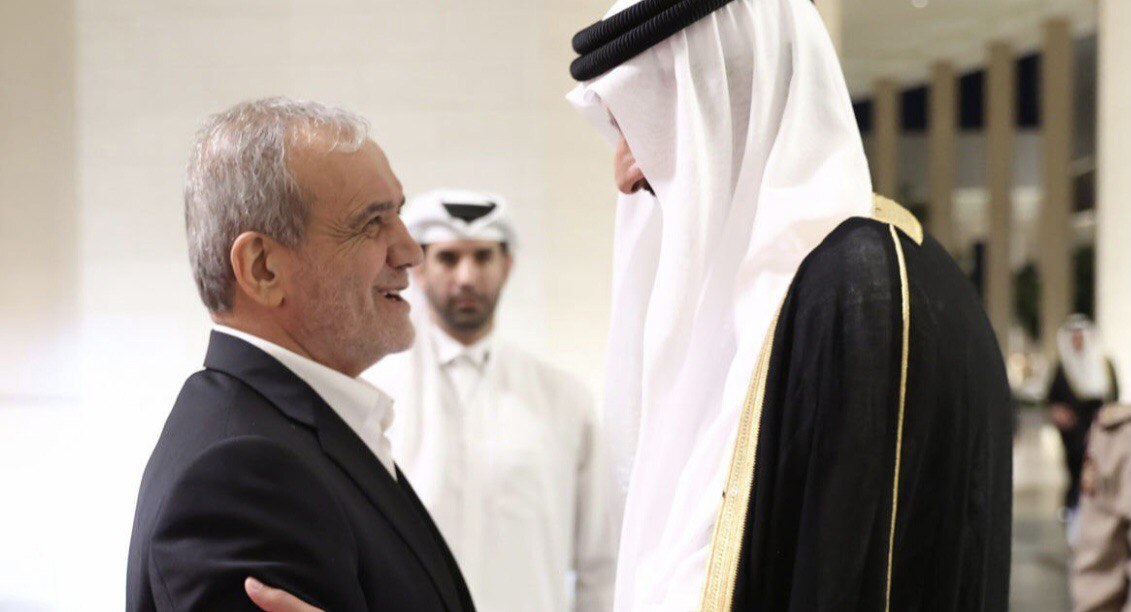 بزيشكيان يبحث مع أمير قطر الوضع في المنطقة