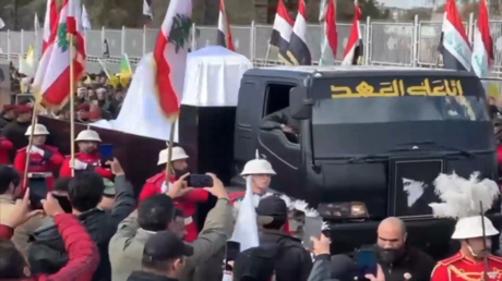 جنازة رمزية لحسن نصرالله في بغداد