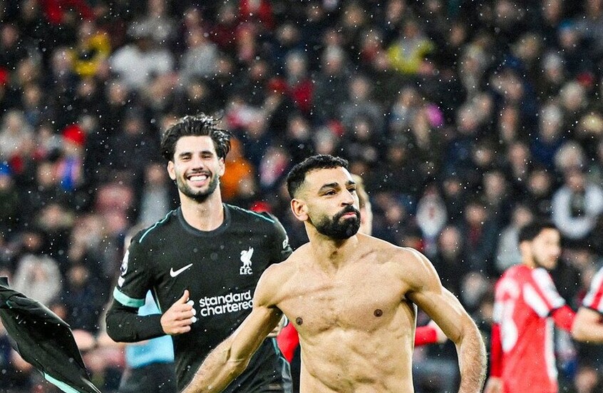 محمد صلاح يستعد لتسجيل رقم قياسي جديد في مواجهة ليفربول وساوثهامبتون لينافس إيان راش