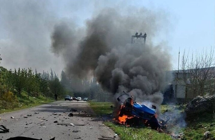 مراسلتنا: مقتل شخص بغارة إسرائيلية استهدفت سيارة في جنوب لبنان (فيديو)