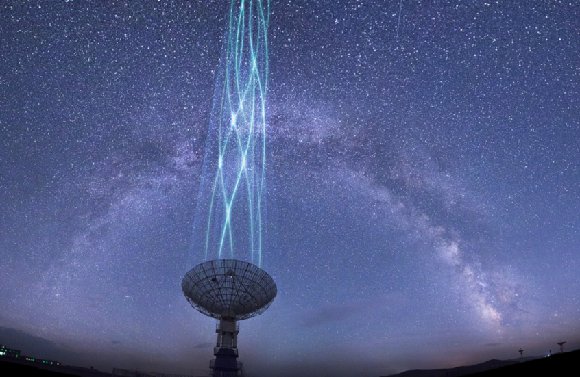 تحديد مصدر نبضات راديوية تصل إلى الأرض كل ساعتين