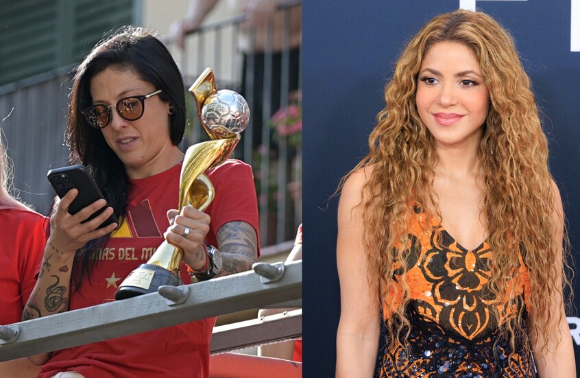 شاكيرا تدعم لاعبة منتخب إسبانيا بعد قضية "القبلة الشهيرة" بطريقتها