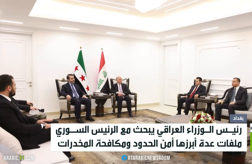 السوداني والشرع يبحثان العلاقات الثنائية