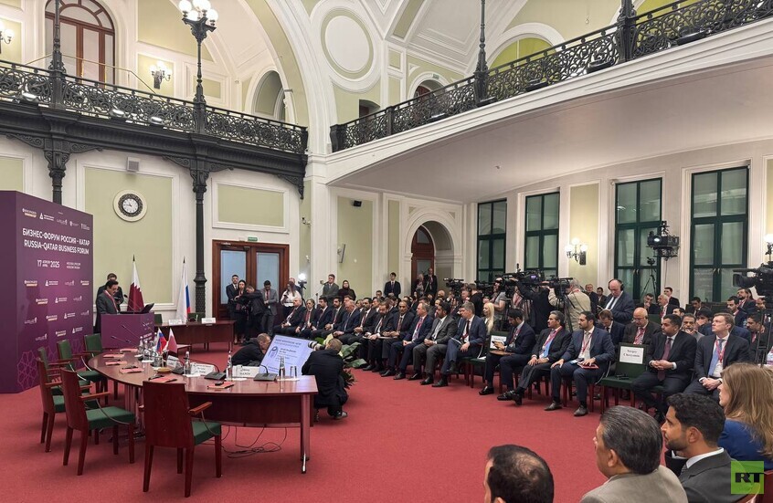 انطلاق منتدى الأعمال الروسي القطري في موسكو (صور + فيديو)
