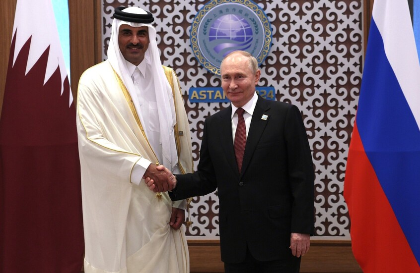 الكرملين: نخطط لإطلاق مشاريع لوجستية كبرى مع قطر