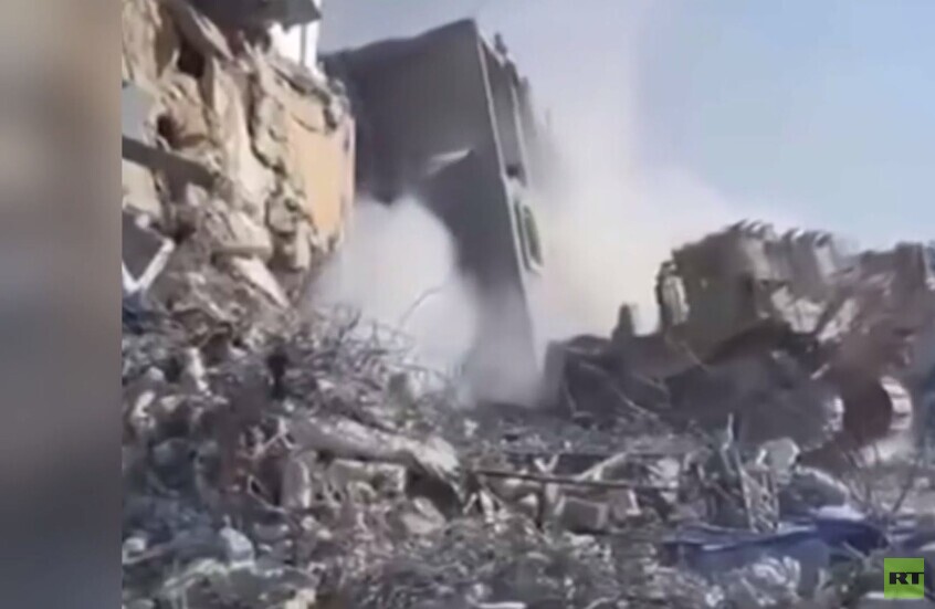 غزة.. تدمير مبان سكنية في رفح بقطاع غزة