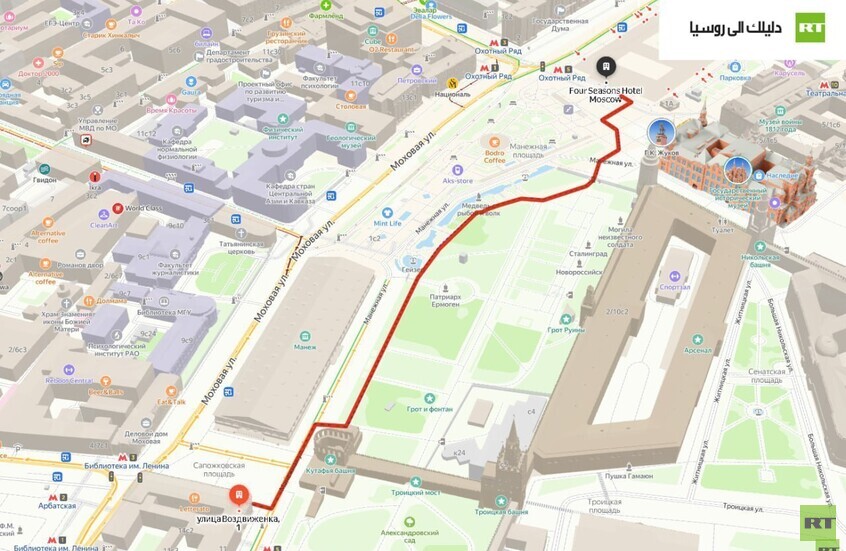 "بنقرة واحدة فقط".. أول خريطة تفاعلية إلكترونية شاملة لموسكو مصممة للسياح العرب