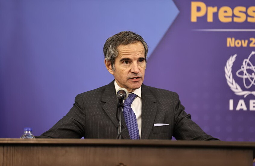 غروسي يعرب عن تفاؤله حيال المفاوضات النووية الأمريكية الإيرانية