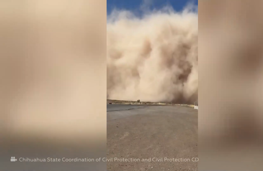 عاصفة رملية هائلة تشل شمال المكسيك