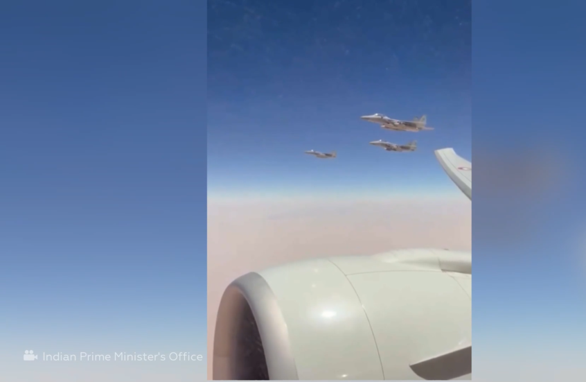 مقاتلات سعودية ترافق طائرة رئيس وزراء الهند