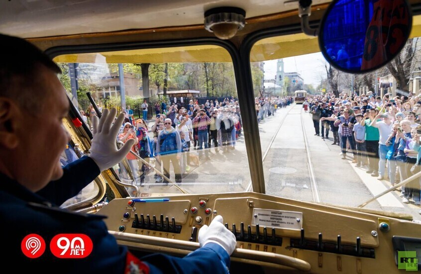 الاحتفال بذكرى مرور 126 عاما على إنشاء الترام في موسكو