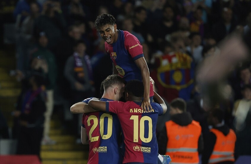 شاهد.. أولمو يقتنص هدف الفوز لبرشلونة