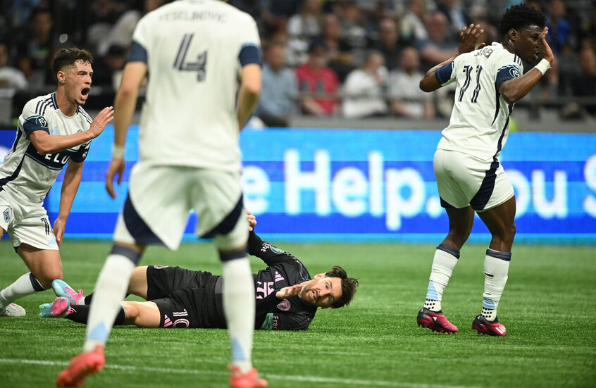 بحضور ميسي.. إنتر ميامي يتعثر أمام فانكوفر وايت كابس في ذهاب نصف نهائي كأس أبطال كونكاكاف