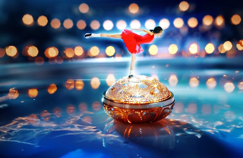 فراشات صينية على الجليد الروسي