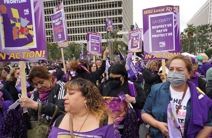 الولايات المتحدة.. إضراب عشرات آلاف العمال في لوس أنجلوس