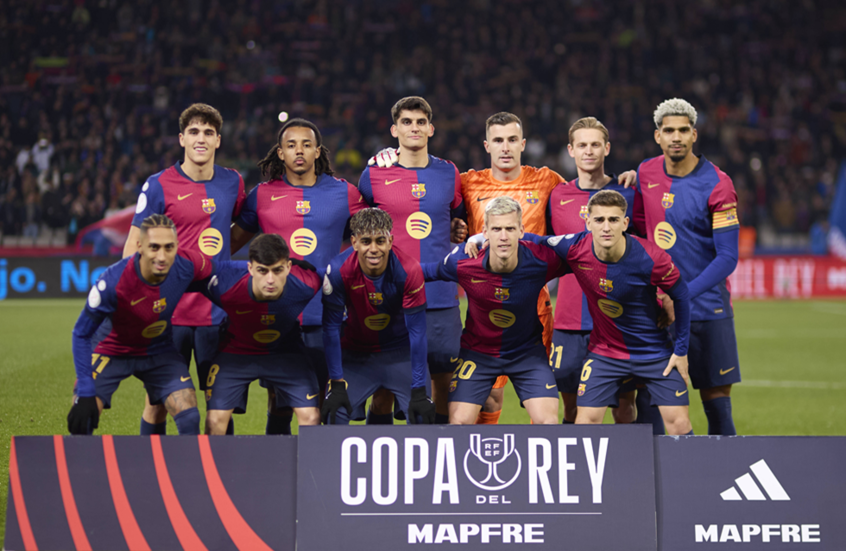 التشكيلة الأساسية لموقعة برشلونة وإنتر ميلان