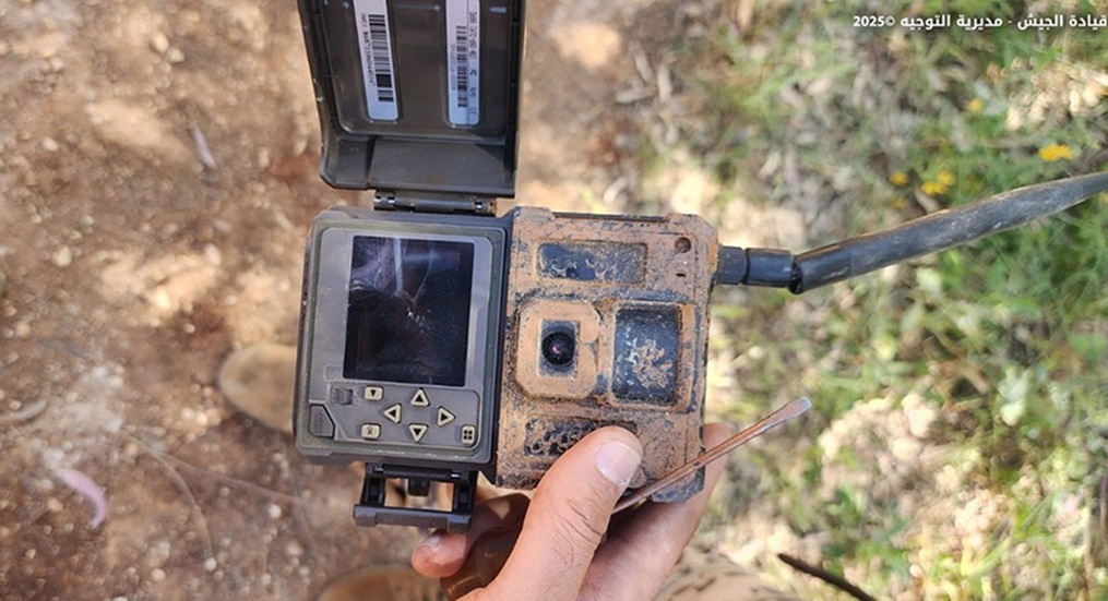 الجيش اللبناني يفكك جهاز تجسس إسرائيليا مجهزا بآلة تصوير جنوب البلاد صور