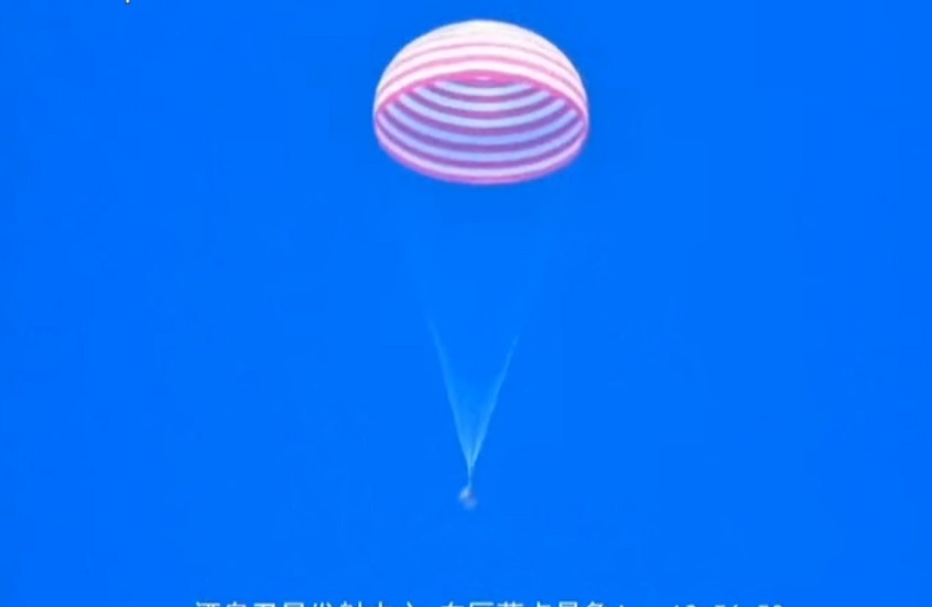 مركبة Shenzhou 19 الصينية تعود مع روادها إلى الأرض