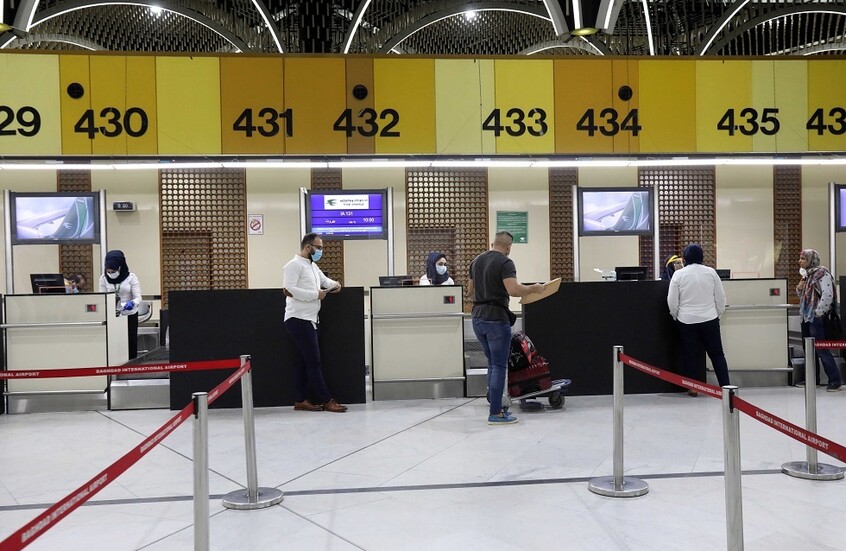 مطار بغداد الدولي يستأنف عمله بعد توقفه بسبب سوء الأحوال الجوية