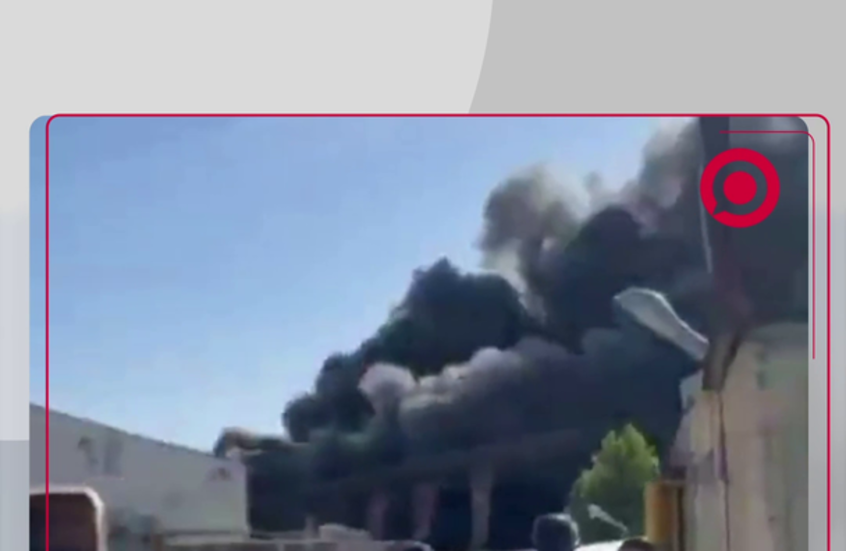 حريق في مصنع للدراجات النارية في إيران