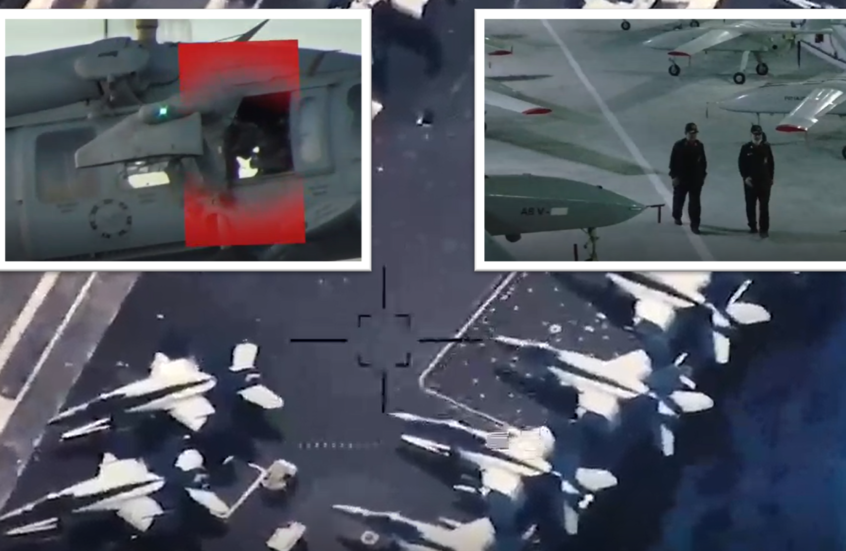 لرصد حاملات الطائرات الأمريكية.. الحرس الثوري الإيراني يكشف قاعدة تحت الأرض لأحدث مسيّراته (فيديو)