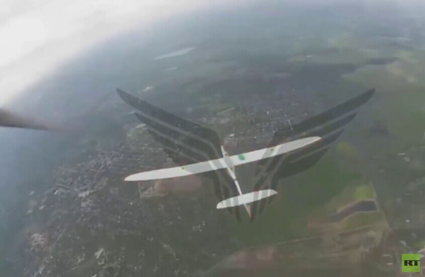 مشاهد لاصطياد المسيرات الروسية درونات جيش زيلينسكي وحلفائه في الجو