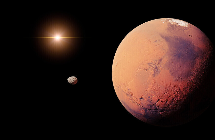 مركبة تابعة لناسا ترسل صورة "غريبة" للمريخ في رحلتها نحو قمر "أوروبا"