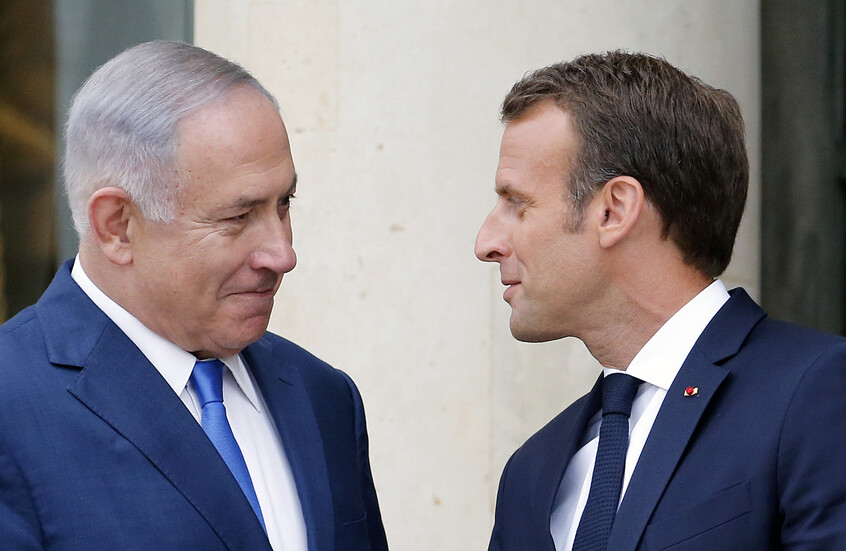 نتنياهو يهاجم ماكرون ويتهمه بـ"دعم" حركة "حماس"