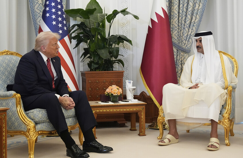الدیوان الأمیری القطری یصدر بیانا بشأن مباحثات الشیخ تمیم بن حمد والرئیس ترامب فی الدوحة
