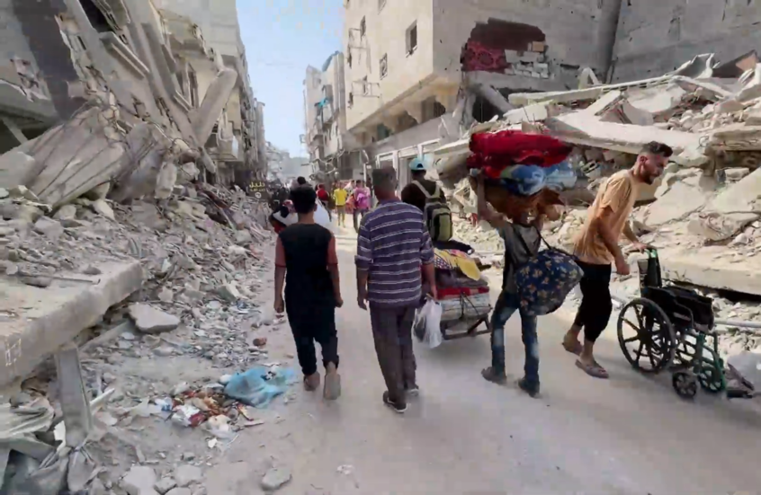 مشاهد لنزوح سكان خان يونس بعد أوامر إخلاء إسرائيلية