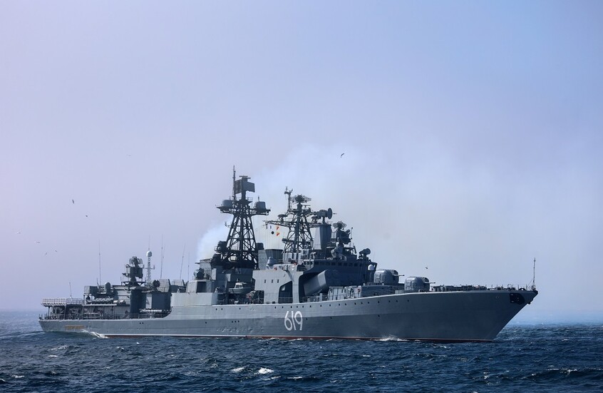 سفن مجموعة البحث عن الغواصات في الأسطول الشمالي الروسي تنفذ تدريبات ببحر بارنتس