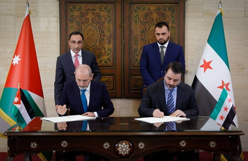 سوريا والأردن توقعان مذكرة تفاهم لإنشاء