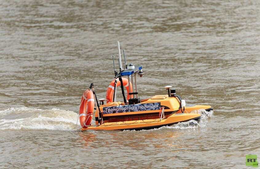 اختبار أول قارب مسيّر في موسكو