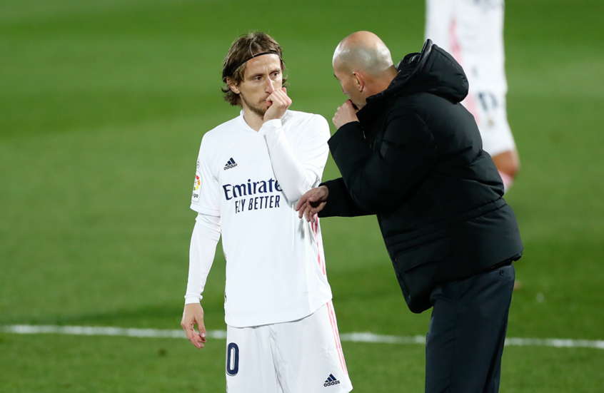 زيدان يودع مودريتش برسالة مؤثرة