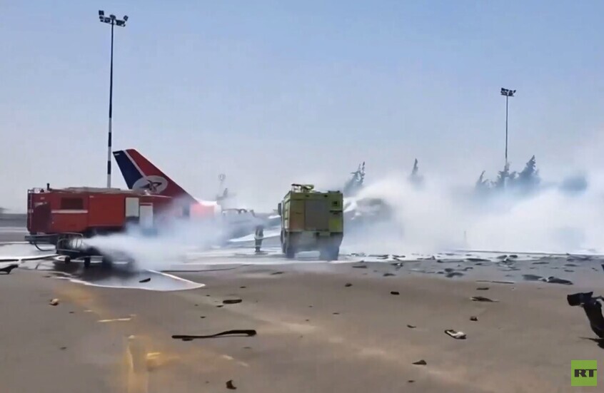 4 غارات إسرائيلية استهدفت مطار صنعاء وطائرة تابعة لـ"اليمنية"