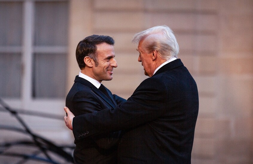 ترامب يوجه نصيحة لماكرون بعد فضيحة الصفعة من زوجته