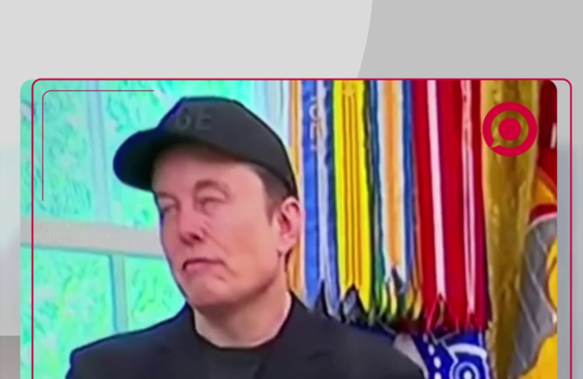 تصرفات مريبة لإيلون ماسك خلال آخر مؤتمر صحفي له في البيت الأبيض