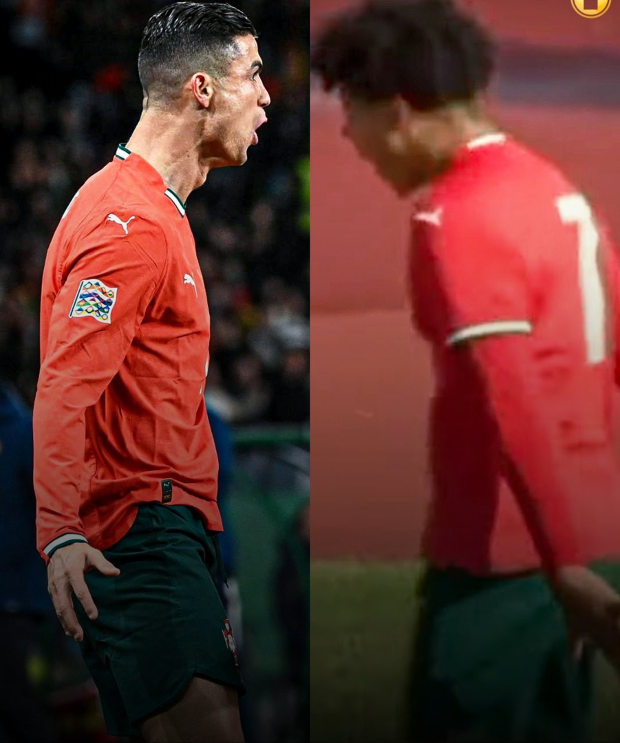 رد فعل كريستيانو رونالدو على إنجاز ابنه مع منتخب البرتغال (صورة)