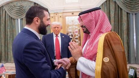 مشاهد من لقاء الشرع وترامب في الرياض